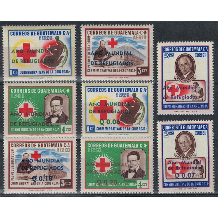 GUATEMALA 1960 Anno mondiale del rifugiato 8v MNH**