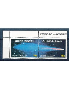 GUINEA BISSAU 1986 Halley's Comet 2v MNH**