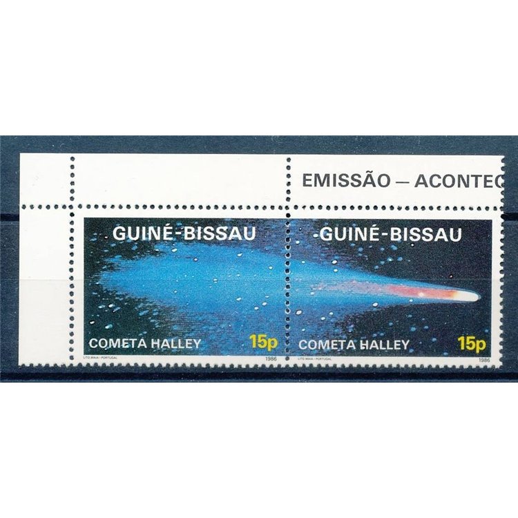 GUINEA BISSAU 1986 Halley's Comet 2v MNH**