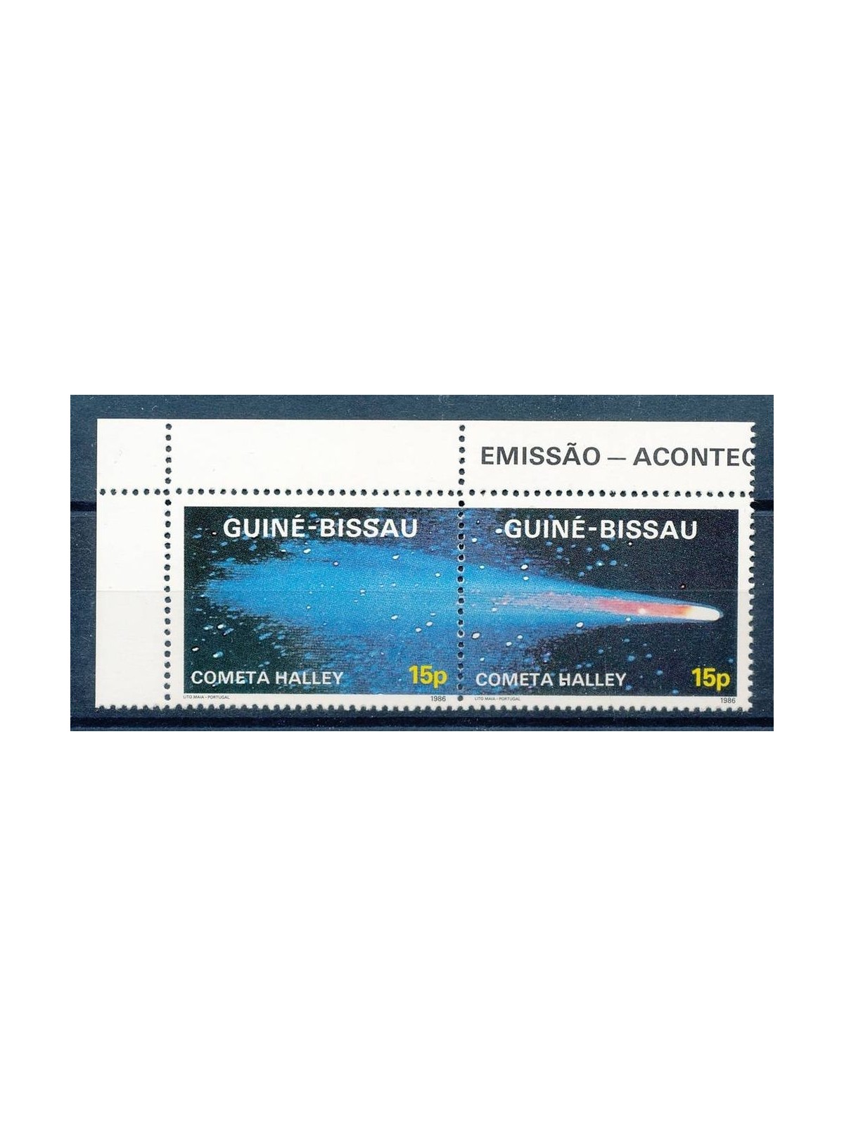 GUINEA BISSAU 1986 Cometa di Halley - Halleys comet 2v MNH**