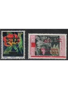 GUINEA 1958 Soprastampati 2v MNH**