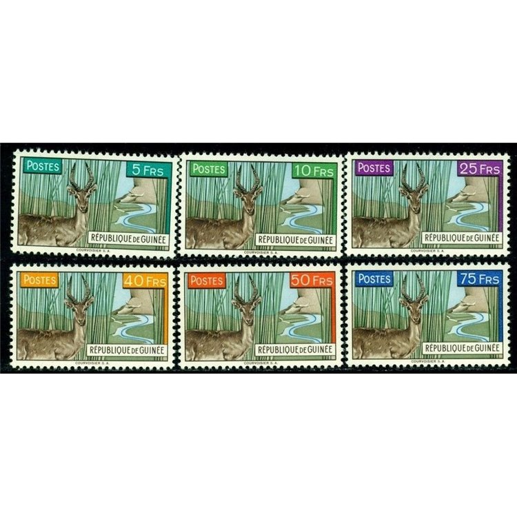 GUINEA 1961 Antelopes 6v MNH**