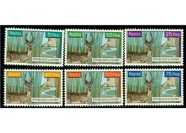 GUINEA 1961 Antelopes 6v MNH**