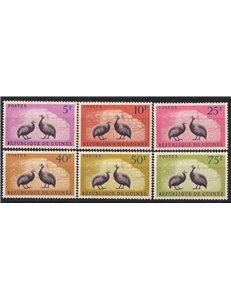 GUINEA 1961 Faraona 6v MNH**