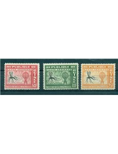 GUINEA 1962 Lotta contro la malaria 3v MNH**