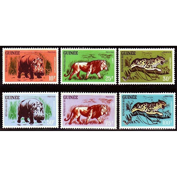 GUINEA 1962 Fauna, animals 6v MNH**