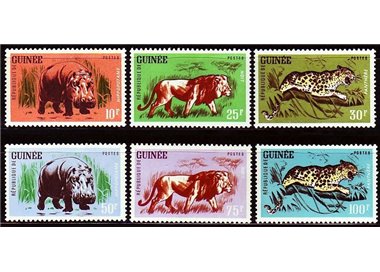 GUINEA 1962 Fauna, animali 6v MNH**