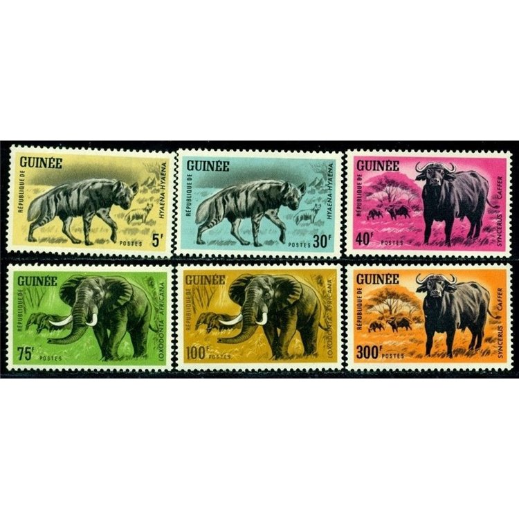 GUINEA 1964 Fauna, animali 6v MNH**