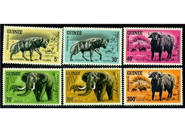 GUINEA 1964 Fauna, animals 6v MNH**