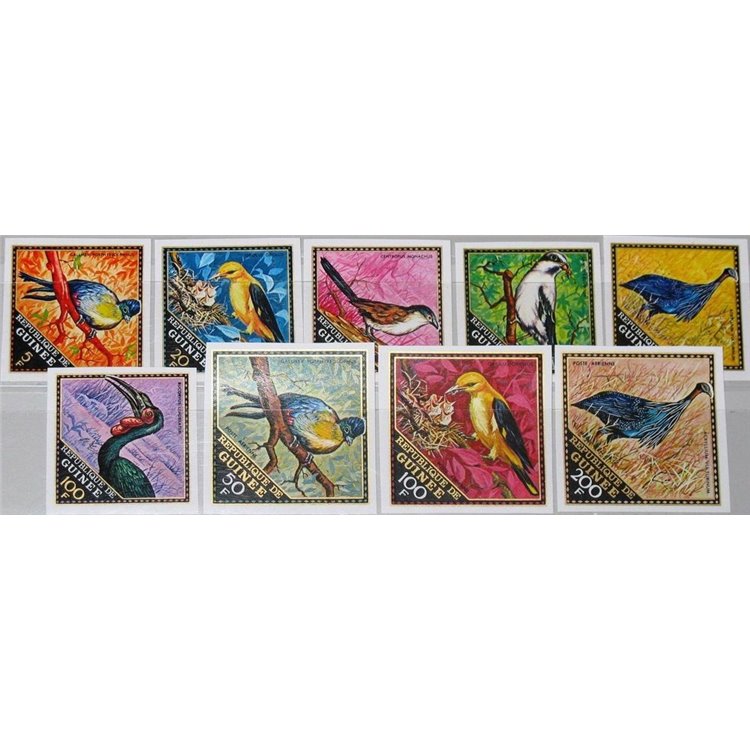 GUINEA 1971 Uccelli - Birds 9v MNH**