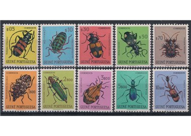 PORTUGUESE GUINEA 1953 Insects - Insects 10v MNH**