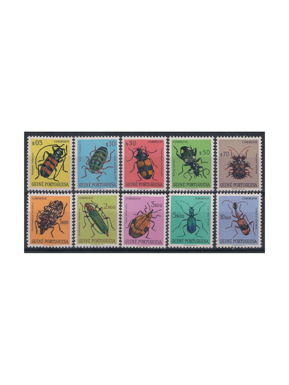GUINEA PORTOGHESE 1953 Insetti - Insects 10v MNH**