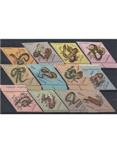 PORTUGUESE GUINEA 1962 Snakes 12v MNH**