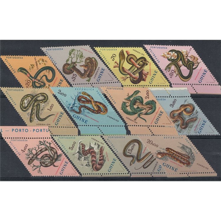 GUINEA PORTOGHESE 1962 Serpenti 12v MNH**