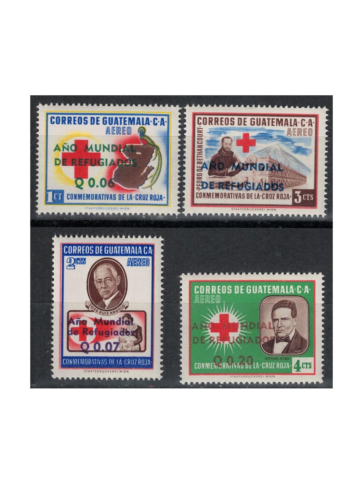 GUATEMALA 1960 World Refugee Year 4v MNH**