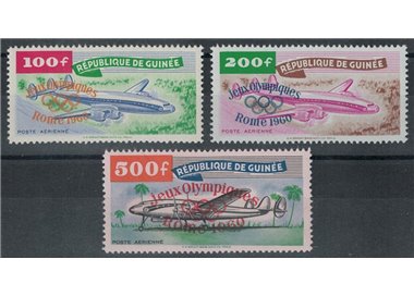 GUINEA 1960 Olympic Games in Rome, airmail 3v MNH**
