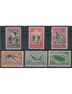 GUATEMALA 1950 Caribbean Games 6v MNH**
