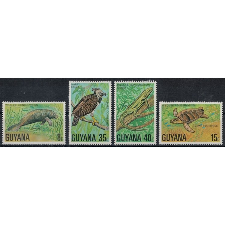 GUYANA 1978 Nature Protection 4v MNH**