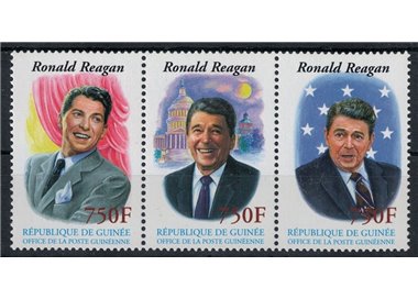 GUINEA 2002 Ronald Reagan 3v MNH**