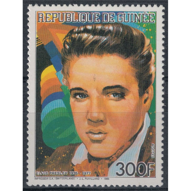GUINEA 1986 Elvis Presley MNH**