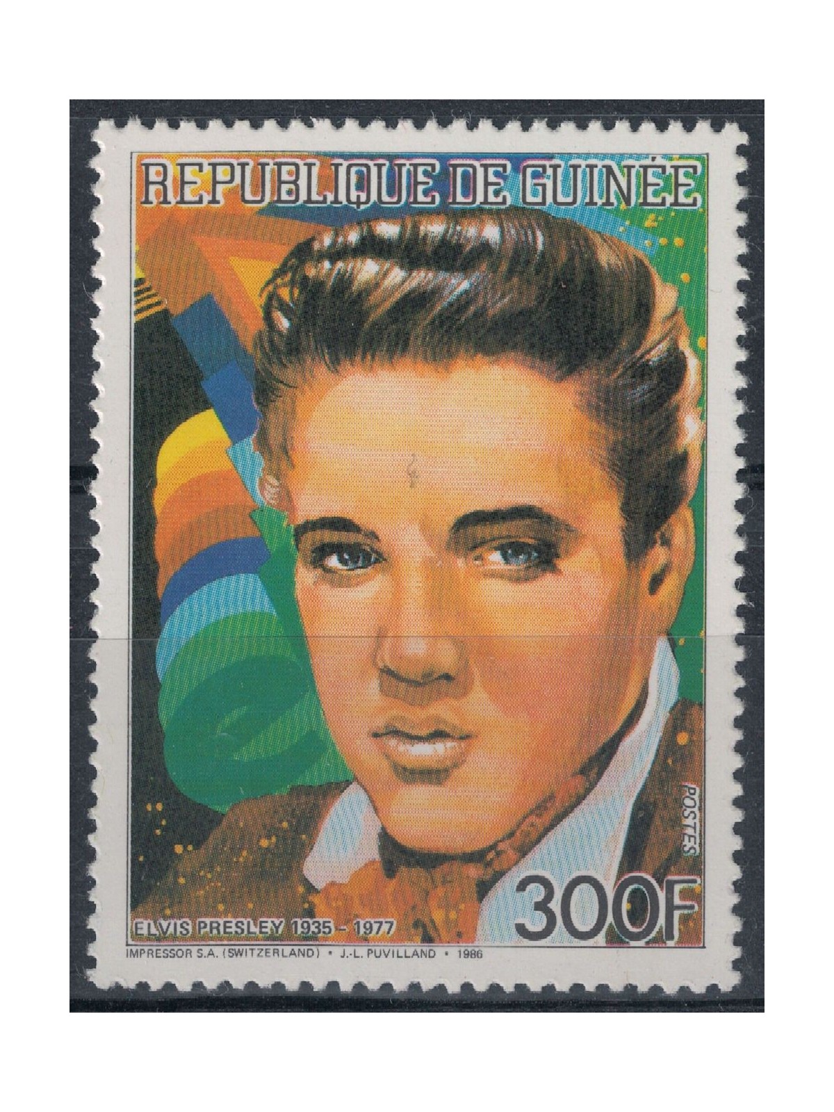 GUINEA 1986 Elvis Presley MNH**