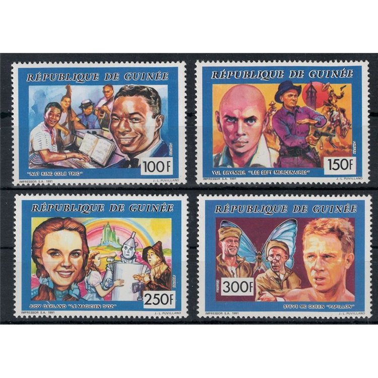 GUINEA 1991 Personaggi celebri 4v MNH**