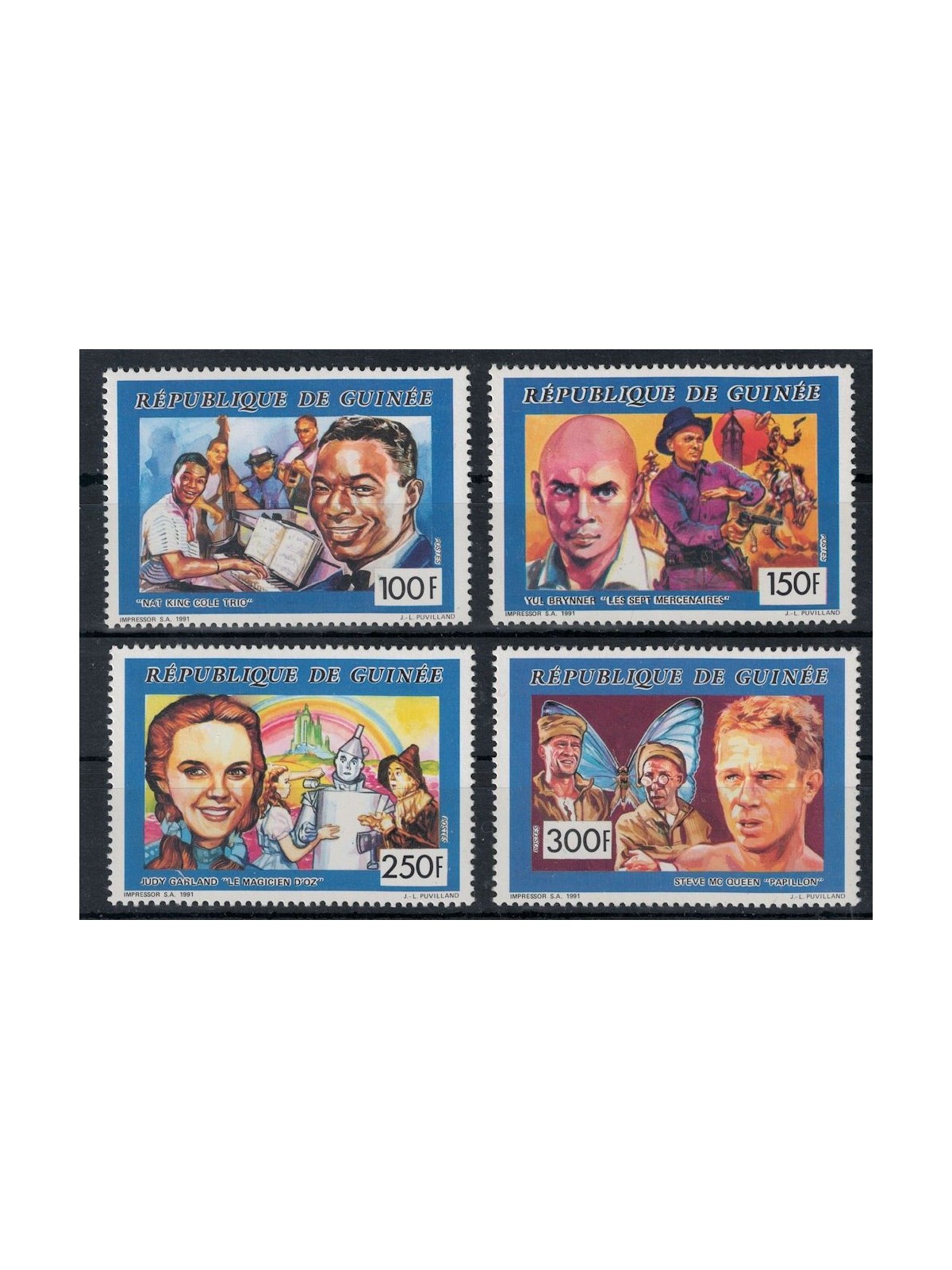 GUINEA 1991 Personaggi celebri 4v MNH**