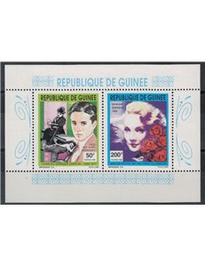 GUINEA 1992 Charlie Chaplin and Marlene Dietrich m/s MNH**