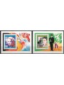 GUINEA 1992 Charlie Chaplin e Marlene Dietrich 2 BF MNH**