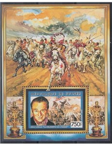 GUINEA 1991 Famous People (John Wayne) s/s MNH**