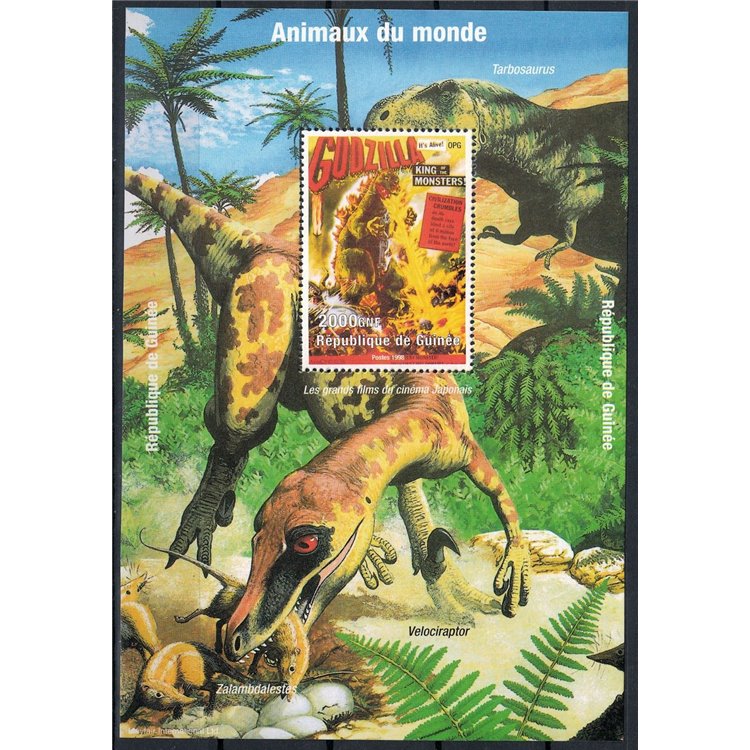 GUINEA 1998 Cinema giapponese (Godzilla) BF MNH**