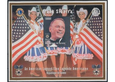 GUINEA 1998 Homage to Frank Sinatra (I) s/s MNH**