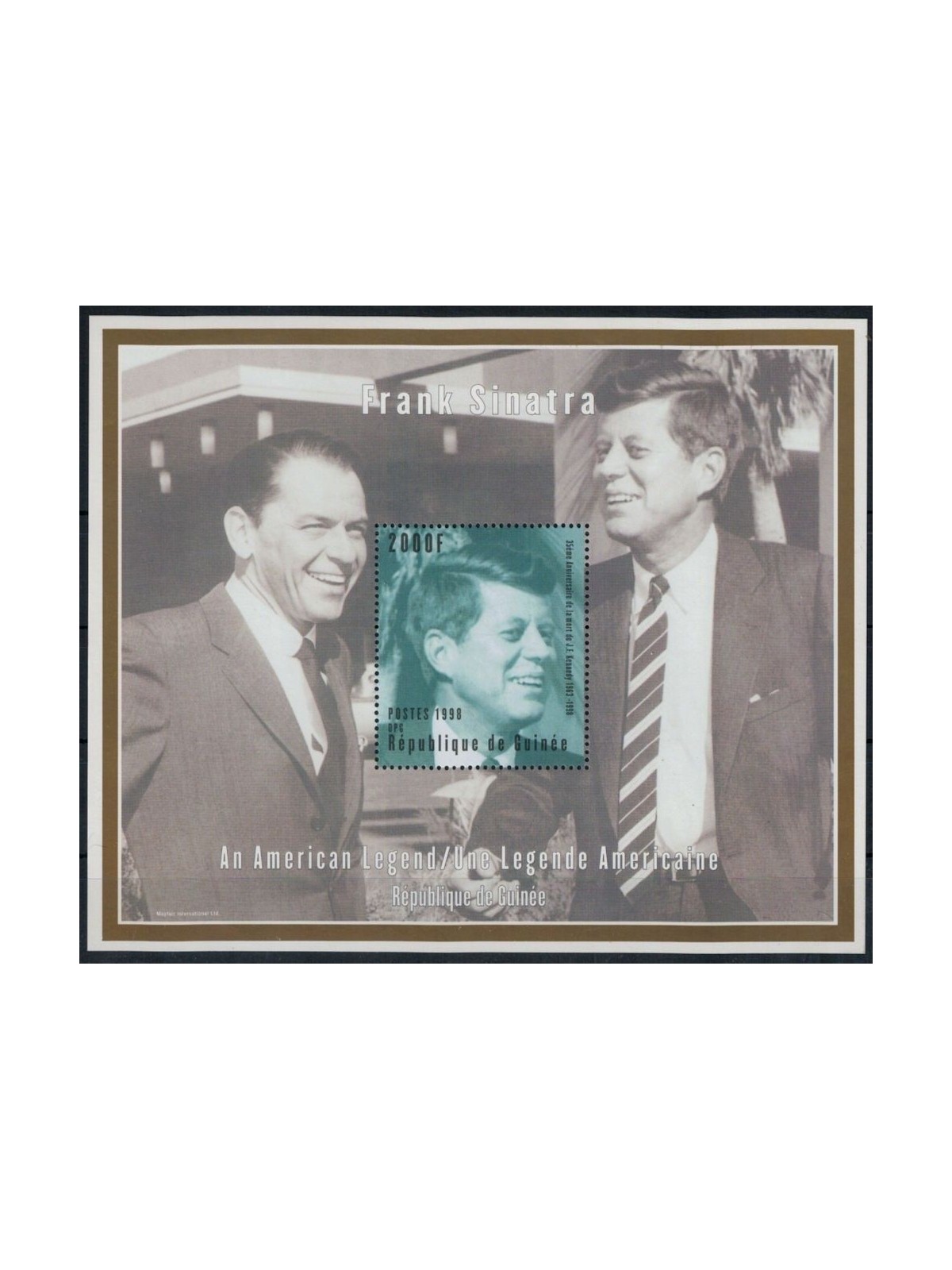 GUINEA 1998 Omaggio a Frank Sinatra (II) BF MNH**
