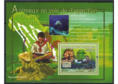 GUINEA 2007 Animali in via d'estinzione (Brigitte Bardot) BF MNH**