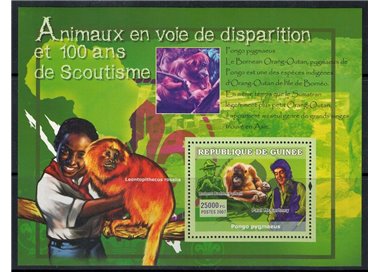 GUINEA 2007 Endangered Animals (Paul McCartney) s/s MNH**