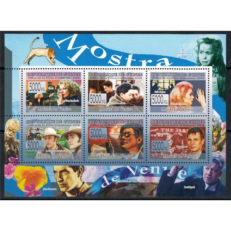 GUINEA 2008 Cinema (Mostra di Venezia) 6v MNH**
