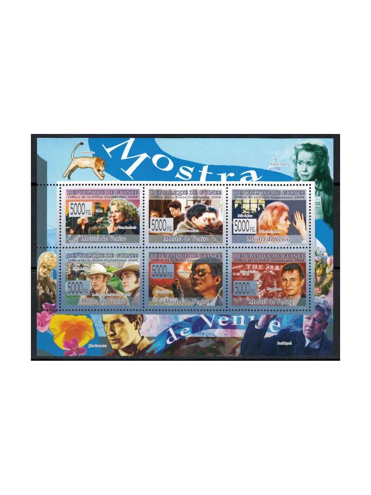 GUINEA 2008 Cinema (Mostra di Venezia) 6v MNH**