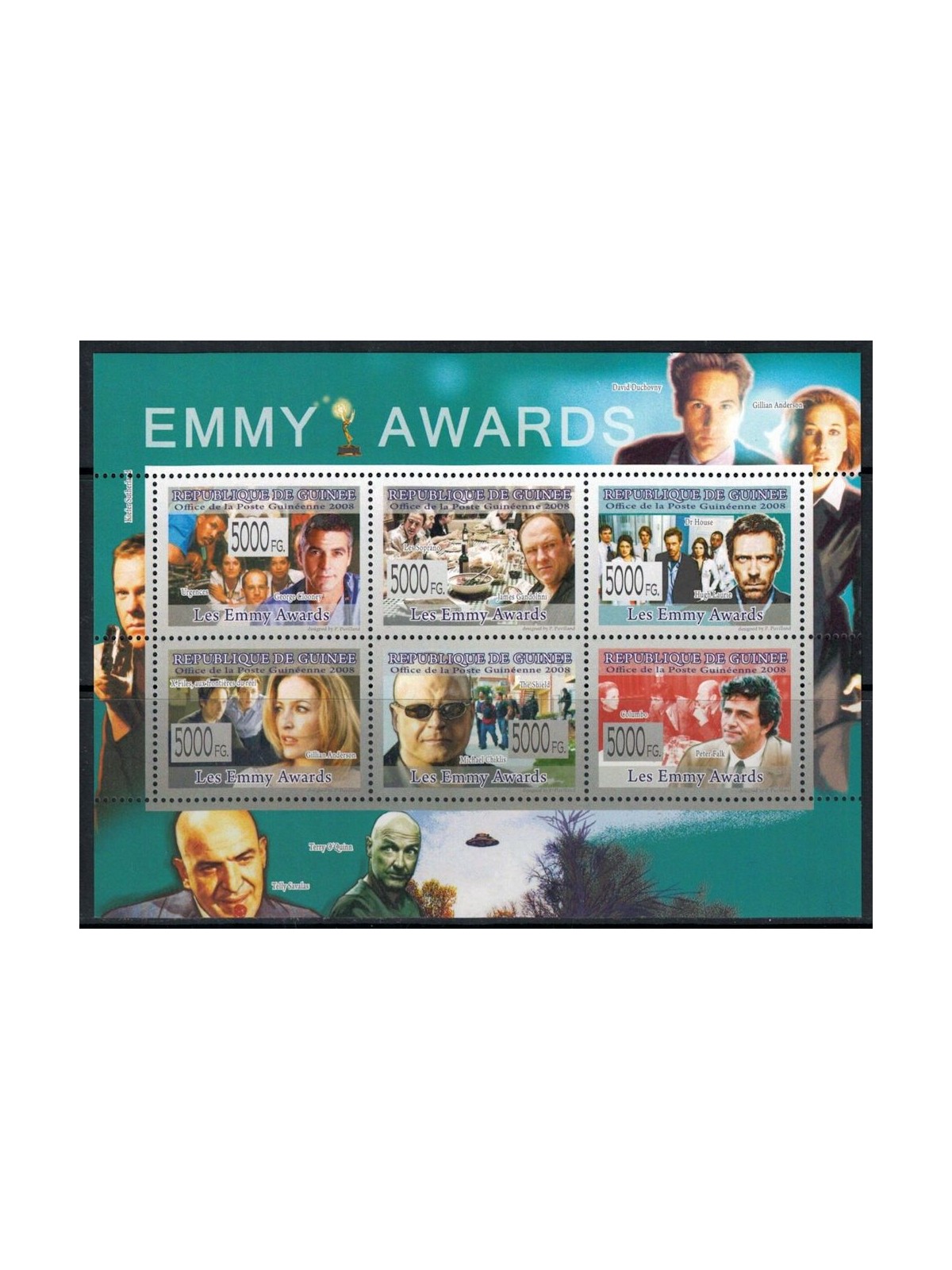 GUINEA 2008 Televisione (Emmy Awards) 6v MNH**