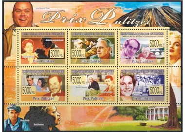 GUINEA 2008 Literature (Pulitzer Prize) 6v MNH**