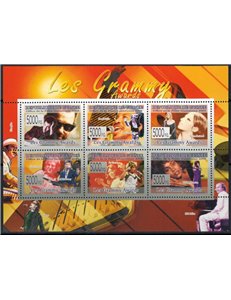 GUINEA 2008 Musica (Grammy Awards) 6v MNH**