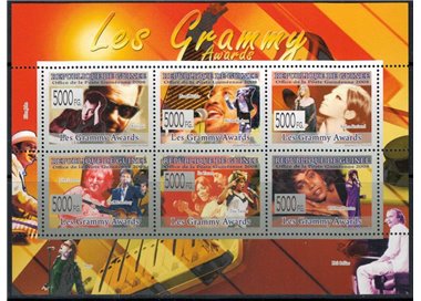 GUINEA 2008 Musica (Grammy Awards) 6v MNH**