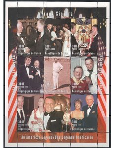 GUINEA 1998 Homage to Frank Sinatra (I) 9v MNH**