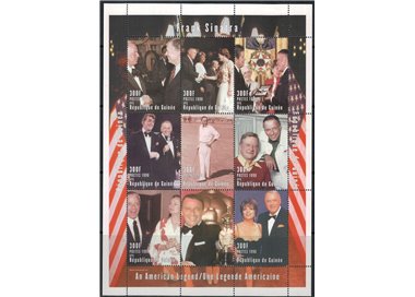 GUINEA 1998 Homage to Frank Sinatra (I) 9v MNH**