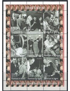 GUINEA 1998 Homage to Frank Sinatra (II) 9v MNH**