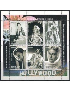 GUINEA 1998 Avvenimenti del 20° secolo (Attrici celebri) 6v MNH**