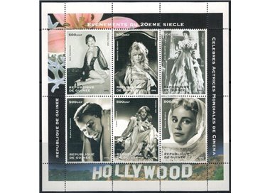 GUINEA 1998 Avvenimenti del 20° secolo (Attrici celebri) 6v MNH**