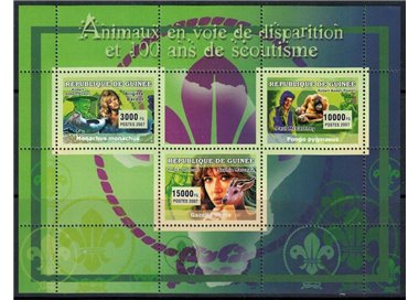 GUINEA 2007 Animali in via d'estinzione 3v MNH**