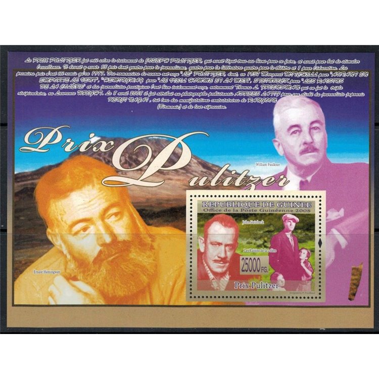 GUINEA 2008 Literature (Pulitzer Prize) s/s MNH**