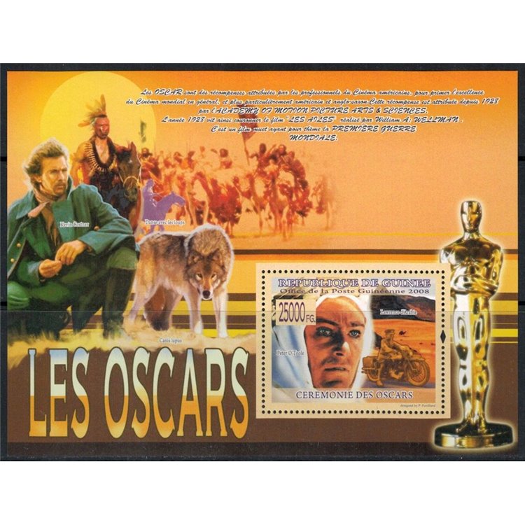 GUINEA 2008 Cinema (Oscar Award) s/s MNH**
