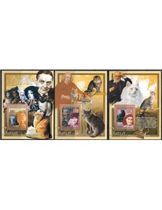 GUINEA 2008 Fauna, gatti 3 BF MNH**